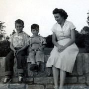 Dan (7 years), David, Julia (Judy) Kish Dorrough; babybook